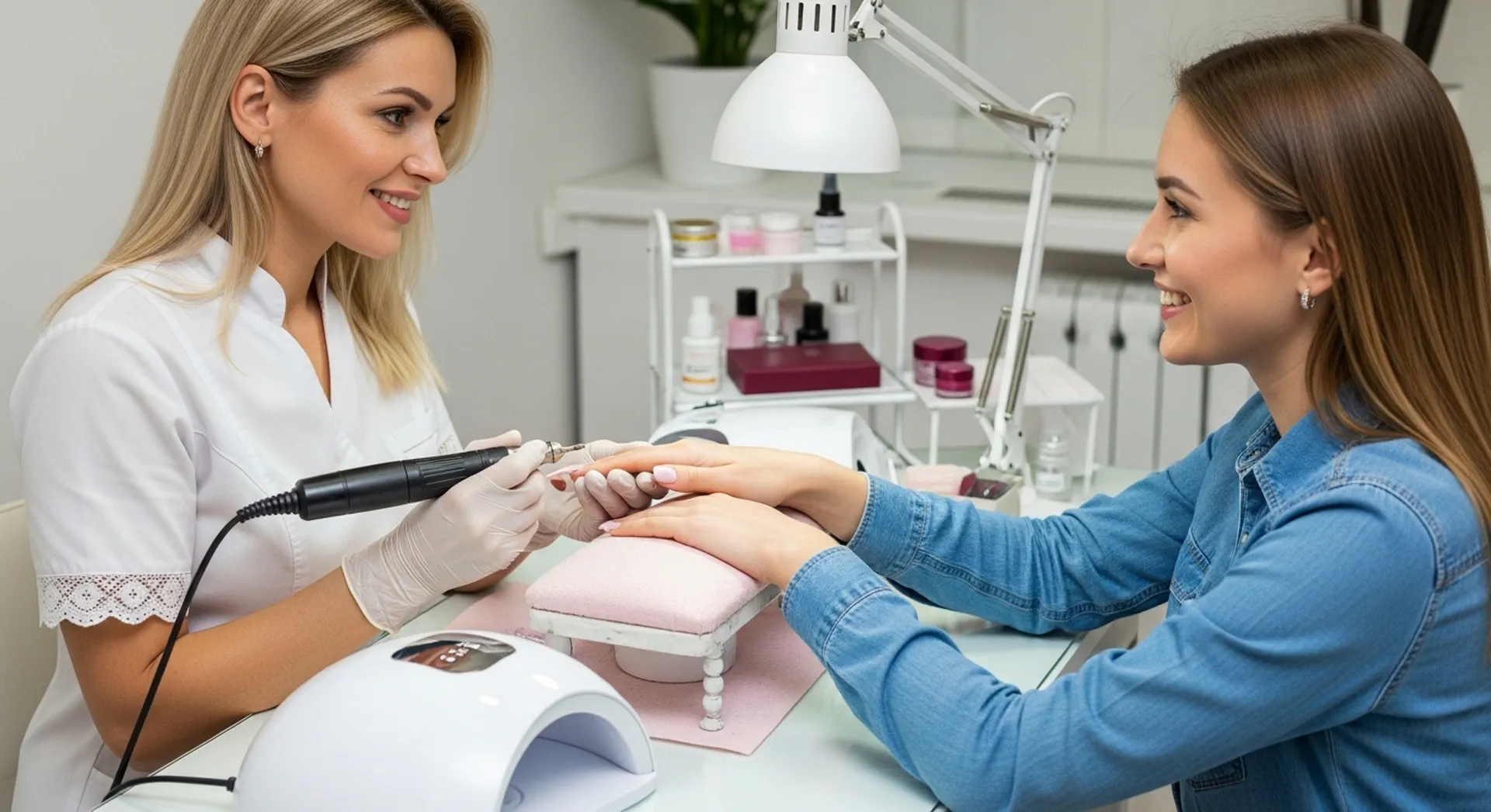 main prompt a female nail technician result