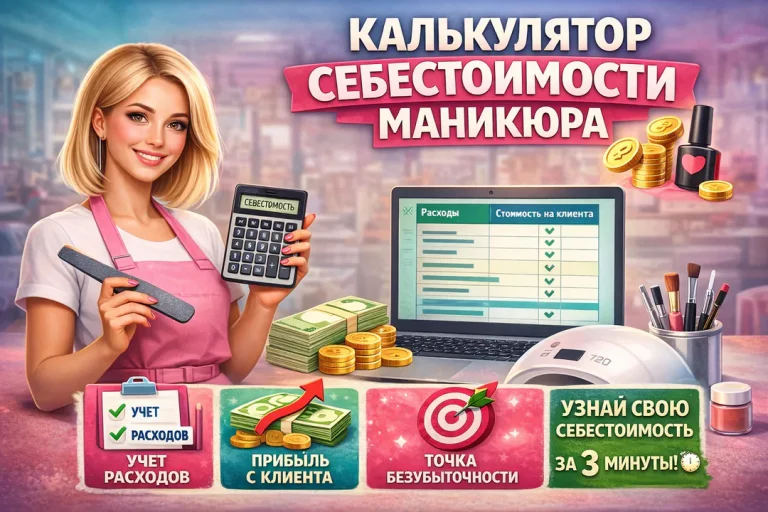 Калькулятор себестоимости маникюра