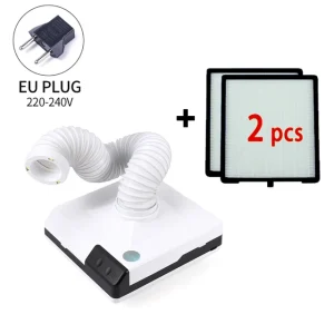 Пылесос для маникюра и педикюра white abs plastic 60w